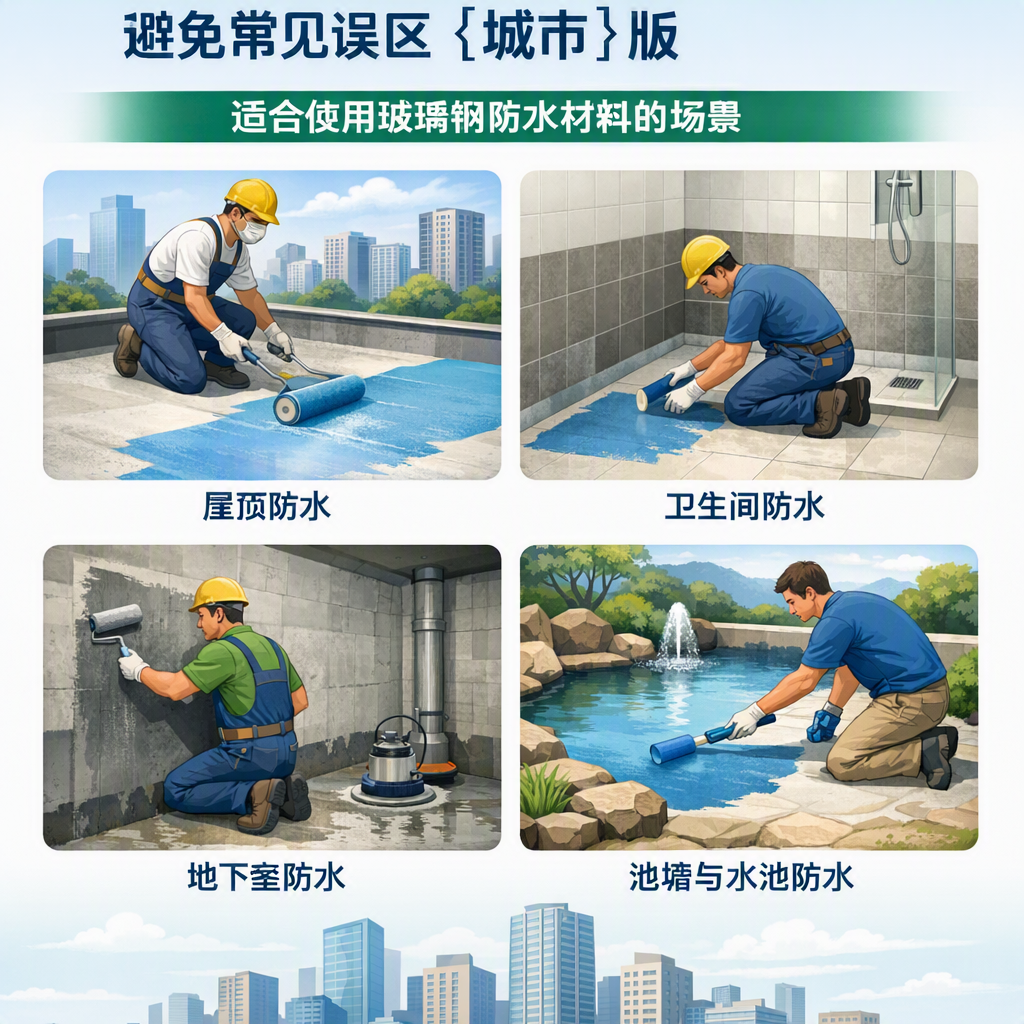 玻璃钢防水材料施工注意事项,避免常见误区 云浮 版